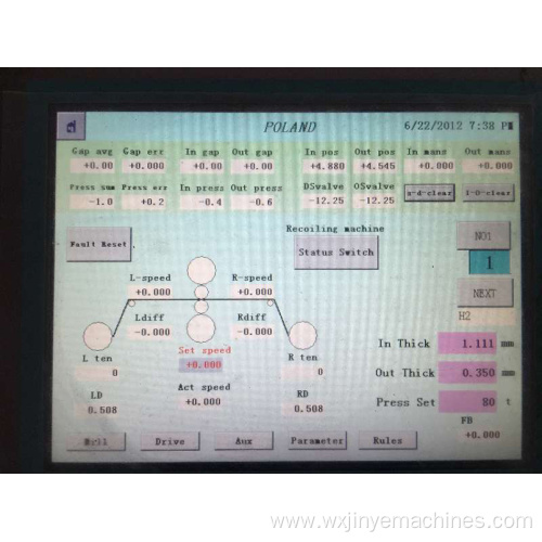 Hydraulic AGC Reversible Cold Rolling Mill